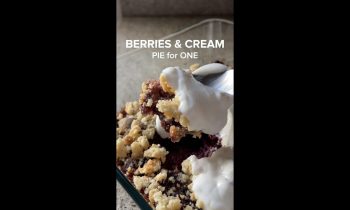 Berries & Cream Pie For One