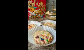 Polvoron with Fruity Pebbles