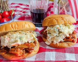 BBQ Pulled Chicken Sandwiches – The Easy Way!