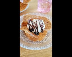 Almond Cookie Ice Cream Bowl