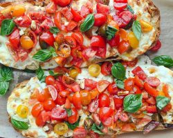 Garlic Bread Bruschetta