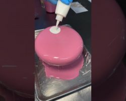 Lychee & Apricot Mirror-Glazed Cake