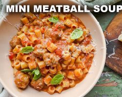 Easy and Delicious Mini Meatball Soup