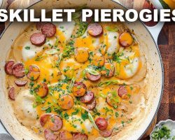 Skillet Pierogies with Kielbasa – Under 30 Minutes!
