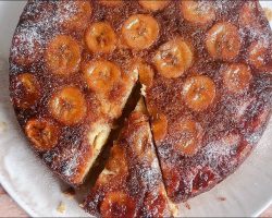 Banana’s Foster’s Cake. So Easy!