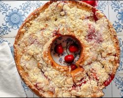 Cherry Almond Coffee Cake