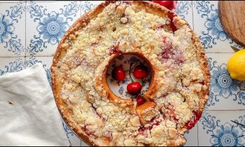 Cherry Almond Coffee Cake