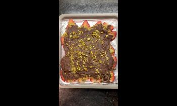 Strawberry Dubai Chocolate Bark