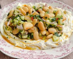 Whipped Feta with Bean Salad