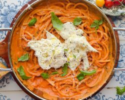 Ricotta and Burrata Pasta