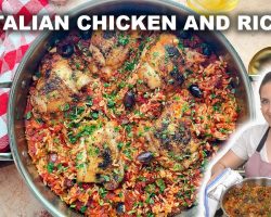 Italian Baked Chicken and Rice – One-Pan Recipe