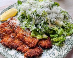 Chicken Cutlet Cesar Salad