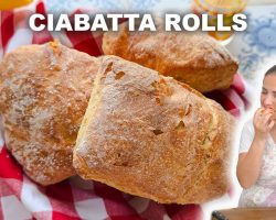 Easy Homemade Ciabatta Rolls
