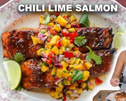 Chili Lime Salmon with Delicious Mango Salsa!