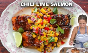 Chili Lime Salmon with Delicious Mango Salsa!