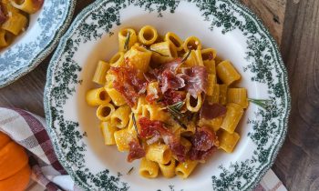 Pumpkin Rigatoni with Crispy Prosciutto – 30 Minute Recipe!