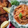 Pasta and Chicken Cutlets