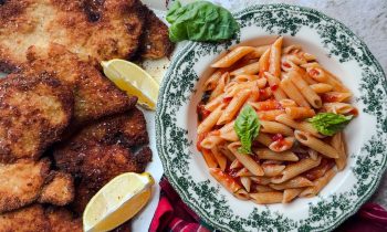Pasta and Chicken Cutlets