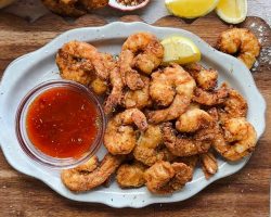 Crispy Shrimp with Honey Buffalo Sauce