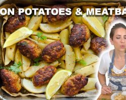 Lemon Potatoes & Meatballs