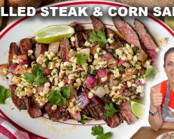 Grilled Steak & Charred Corn Salsa!